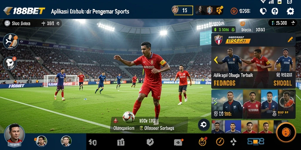 Tampilan utama aplikasi 188BET dengan antarmuka user-friendly.