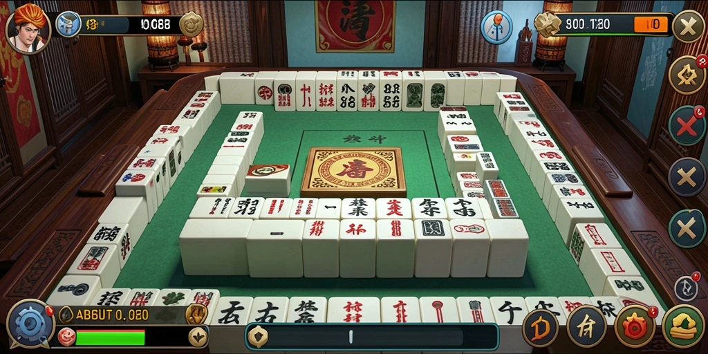 Tampilan menarik gameplay Mahjong di ABUTOGEL.