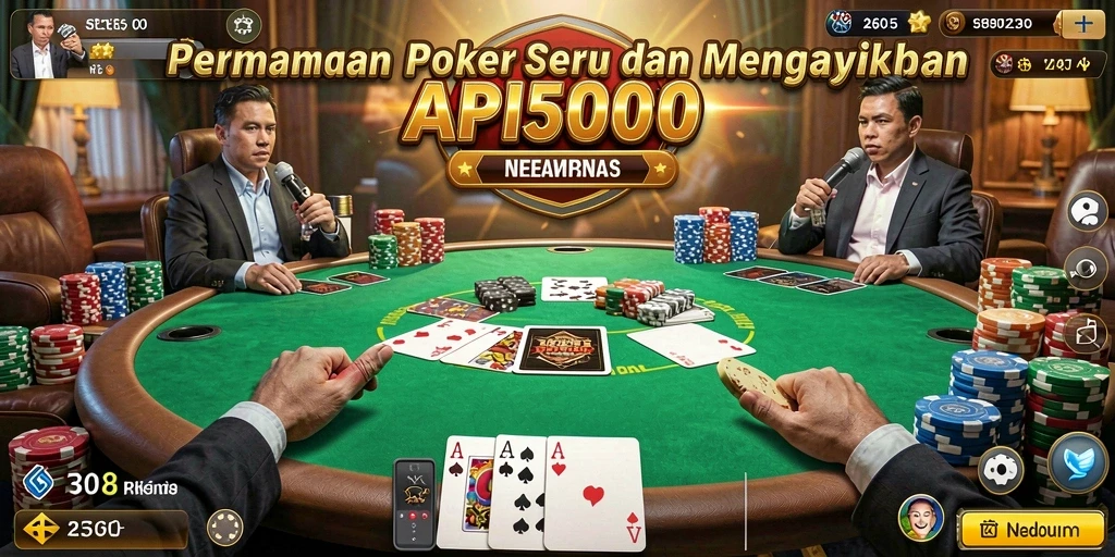 Gameplay menarik dalam permainan poker API5000 yang menantang.