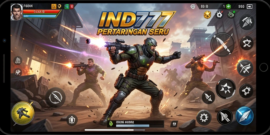 Screenshot gameplay <strong>IND777</strong> menampilkan aksi pertarungan yang mendebarkan.