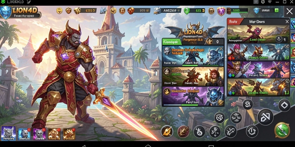 Tangkapan layar gameplay LION4D yang menunjukkan strategi mendebarkan.
