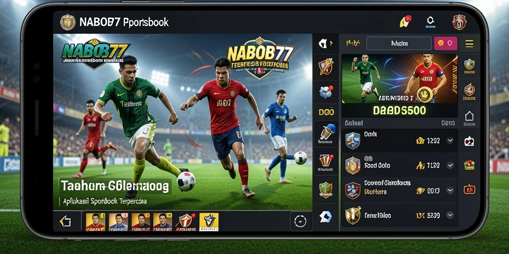 Tampilan menarik dari gameplay aplikasi sportsbook NABOB77.