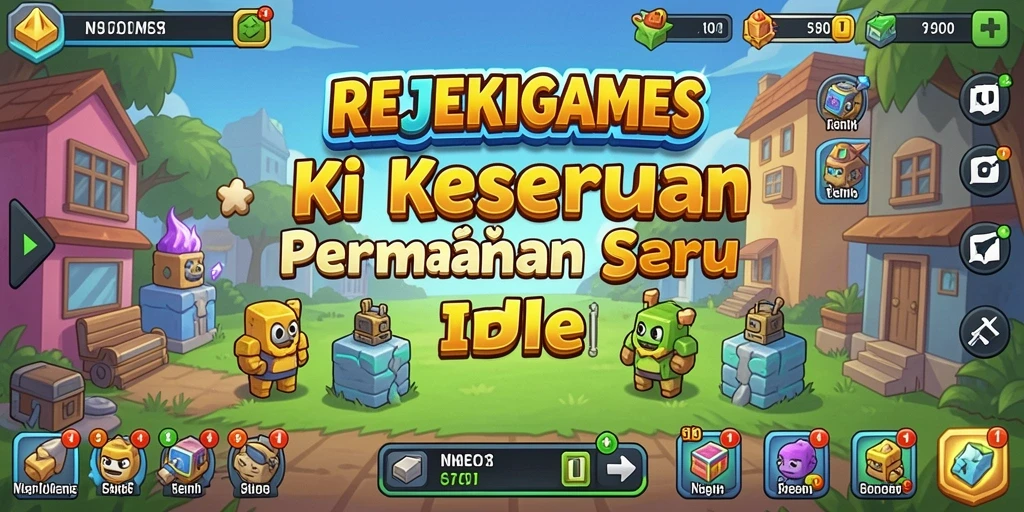 Tangkapan layar utama menunjukkan gameplay Idle yang menarik.